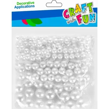 Vánoční ozdoba Dekorativní ozdoba perličky, balení 36 ks ks CRAFT WITH FUN 501445