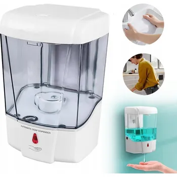 Dávkovač mýdla Automatický Dávkovač na Dezinfekci Rukou, Montáž na Zeď, Dávkovač Mýdla
