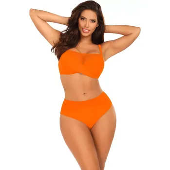 Dámské plavky Dámské dvoudílné plavky Fashion32 1002N3 26 - SELF oranžová 70/D