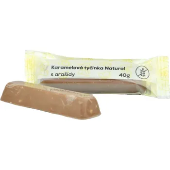 Natural Jihlava Karamelová tyčinka s arašídy bez lepku - Natural 40g