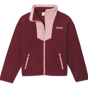 Dívčí mikina Columbia Sequoia Grove™ Full Zip Fleece J 2087631624 - rich wine/eraser pink S