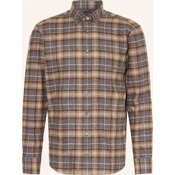 Pánská košile Van Laack Pánská Flanelová Košile Roy Tailor Fit, šedá /...