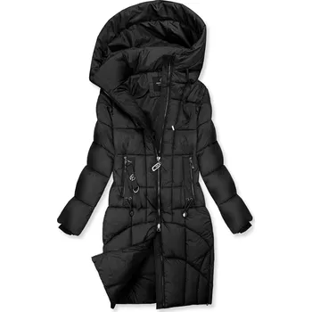 Prodloužená dámská zimní bunda černá