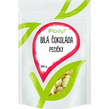 Čokoláda iPlody Bílá čokoláda - pecičky 200g