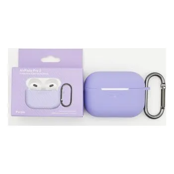 Příslušenství pro sluchátka Jednobarevný obal s karabinou pro AirPods PRO / 2 PRO,Purple