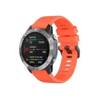 Chytré hodinky QuickFit silikonový řemínek s přezkou 22mm,Oranžovo-červený