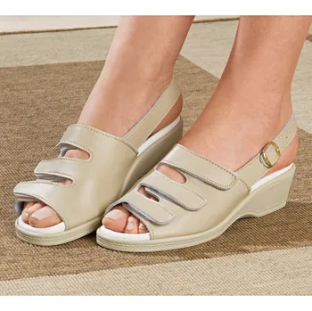 Dámské sandále Obuv Mája, béžová béžová 37