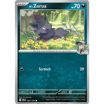 Karetní hra N's Zorua 097/159 - Journey Together Typ karty: Reverse Holo