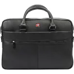 Pánská kožená business taška (aktovka) Nordee no. S133 černá na notebook