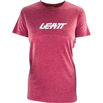 cyklistický dres LEATT Cyklistické triko s krátkým rukávem - PREMIUM W - červená L