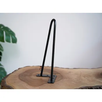 Stolová podnož Treesome Industrial Hairpin Podnož Noha 2 ramenná Černá 1ks - 2. jakost Rozměr: 40 cm