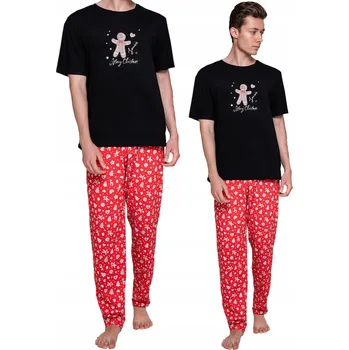 Pánské pyžamo Sensis Pánské pyžamo Mike vánoční XL