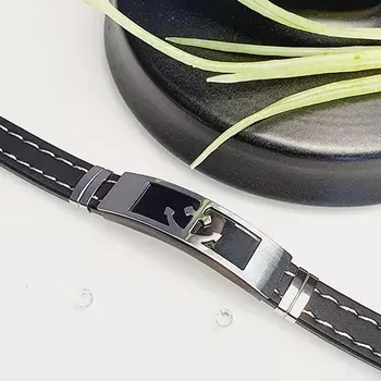 Náramek RB-nakuplevne Pánský ocelový náramek - kotva černá 205 mm