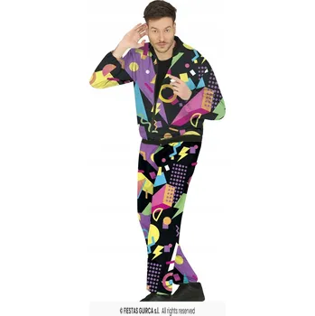 Karnevalový kostým Disco Kostým Teplákovka černý 80. léta vel M