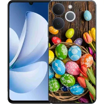 Velikonoční dekorace Gelový kryt mmCase na Realme Note 70T - velikonoční vajíčka