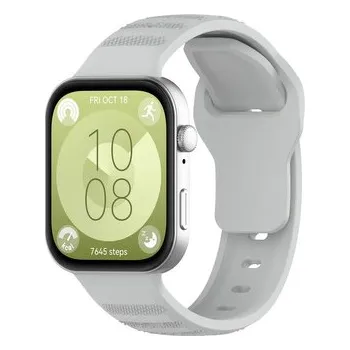 Chytré hodinky Vroubkovaný řemínek pro Huawei Fit 3,Šedý
