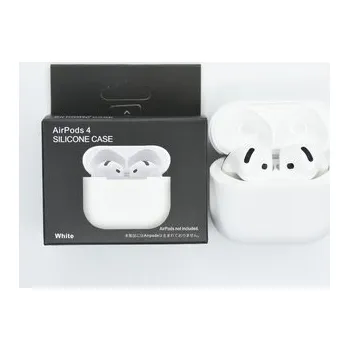 Příslušenství pro sluchátka Jednobarevný obal pro AirPods 4,White