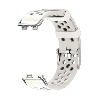 Chytré hodinky Perforovaný řemínek s přezkou Huawei Band 8/9/10,Hvězdně bílá
