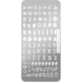 Finger Angel Razítkovací destička V32 – Grunge, Stříkance, Abstraktní tahy (Stamping)