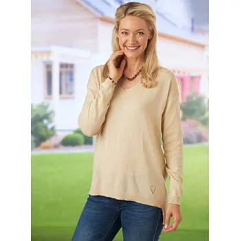 Dámské tričko Pulovr béžová 3XL