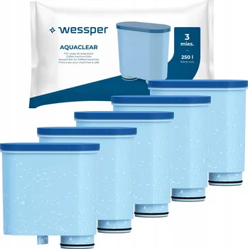 Příprava kávy Filtr do vody Wessper Aquaclear pro kávovary Philips Saeco - 5 kusů