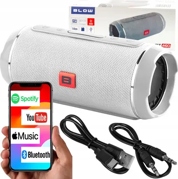 Bluetooth reproduktor BLUETOOTH REPRODUKTOR BT460 PŘENOSNÝ BEZDRÁTOVÝ BOOMBOX 20W ŠEDÝ