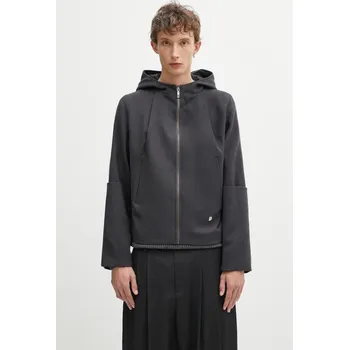 Pánská větrovka Vlněná bunda Ader Error JACKET pánská, šedá barva, přechodná, BO01FWJK0103GR, M, 90X