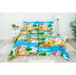 Stanex Dětské ložní povlečení bavlněné - farma (LS335), 140 x 200 + 90 x 70, knoflíkové