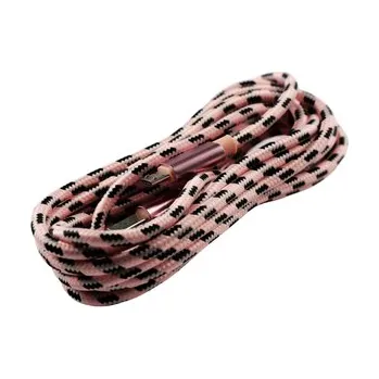 Datový kabel Pletený kabel USB na MICRO-USB 3m,Růžovo-černý