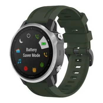 Chytré hodinky QuickFit silikonový řemínek s přezkou 20mm,Armádně zelený