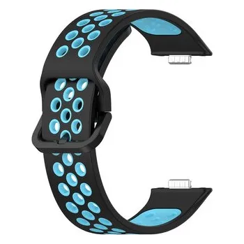 Chytré hodinky Dvojbarevný řemínek pro Huawei Fit 3,Černo-Modrá