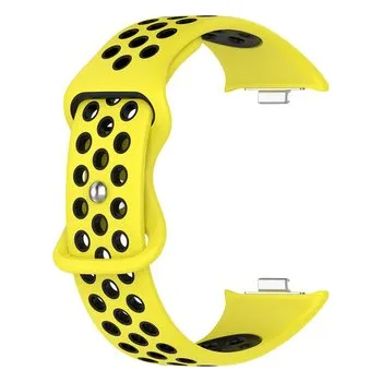 Příslušenství k chytrým hodinkám Perforovaný řemínek Xiaomi Redmi Watch 4,Žluto-černý