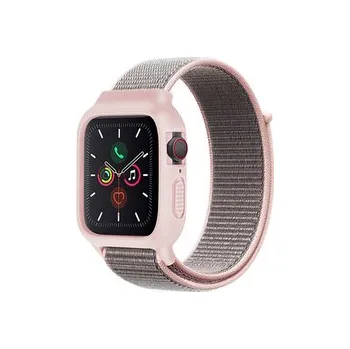 Chytré hodinky Nylonový set 2v1 pro Apple Watch 42/44/45mm,Růžová