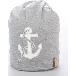Bavlněná čepice s kotvou šedá uni