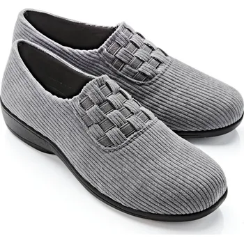 Dámské polobotky Manšestrové polobotky tmavě šedá 36