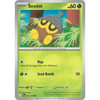 Karetní hra Pokémon MEG 013/132 Seedot - Mega Evolution Stav: Near Mint, Verze: REVERSE HOLO