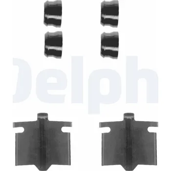 Přislušenství brzdového systému Sada příslušenství, obložení kotoučové brzdy DELPHI LX0082