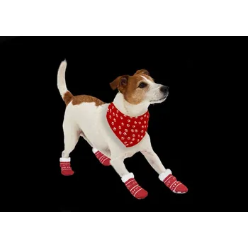 Šátek Šátek s obojkem červená 15,5x0,5 cm