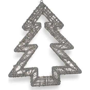 Vánoční dekorace 3D vánoční LED světelná dekorace - Stromek 800 LED (45 cm) Osvětlení: Teplá bílá