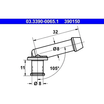 Autodíl Konektor, hadice ATE 03.3390-0065.1