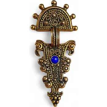 Přívěsek Drakkaria ORLÍ HLAVY středověký přívěšek, šperk, bronz, lapis lazuli