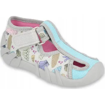 Chlapecké bačkory Befado dětské papuče na suchý zip, vícebarevné, velikost 22