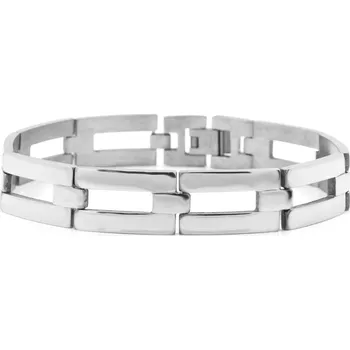 Náramek BRUNOshop.cz Dvojitý pánský náramek stříbrná 230 mm