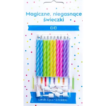 Dortová svíčka Magické, nezhasínající svíčky 10 ks