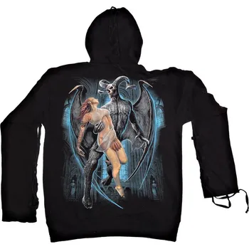 Pánská mikina Mikina Spiral se šněrováním Ďábelská krása DEVIL BEAUTY DW239810 Velikost: XXL