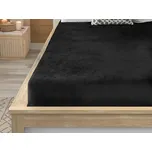 Prostěradlo mikroplyš SOFT 180x200 cm černé 173950857