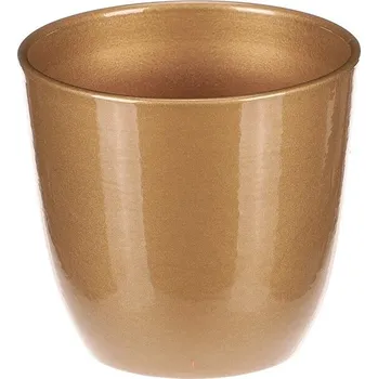 Biokrb Keramický obal na květiny Terakota, pr. 25 cm, zlatá
