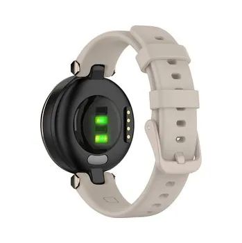 Příslušenství k chytrým hodinkám Silikonový řemínek s přezkou pro Garmin Lily,Slonová kost
