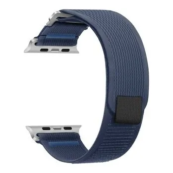 Chytré hodinky Nylonový řemínek se stahovacím poutkem a sponou pro Apple Watch 38/40/41/42(S10)mm,Tmavě modrá