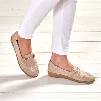 Dámské mokasíny Komfortní mokasíny - Barbel písková 39